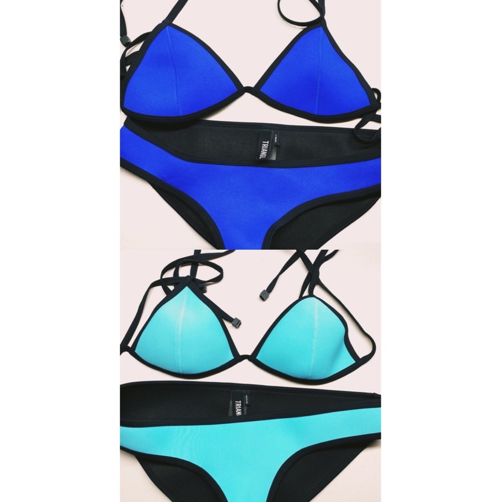 TWO triangl halter bikinis!